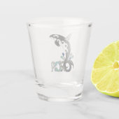 Orca Freedom Art Shot glass Glas (Achterkant)