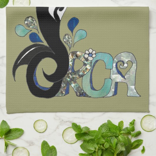 Orca Freedom Art Theedoek (Gevouwen)