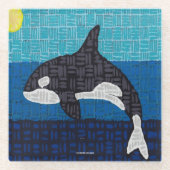 Orca - Glas onderzetter (Voorkant)