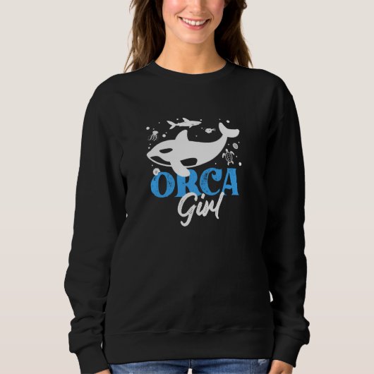 Orca Grafisch Voor Vrouwen Meisjes Kinderen Walvis Trui (Voorkant)