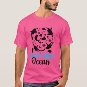 Orca Graphic voor vrouwelijke Mannen Kinder hoes v T-shirt