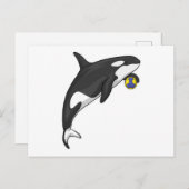 Orca Handbalspeler Handbal Briefkaart (Voorkant / Achterkant)