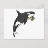 Orca Handbalspeler Handbal Briefkaart (Voorkant)