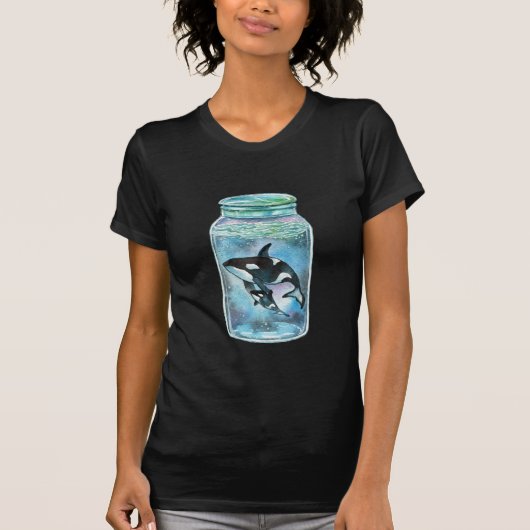 Orca in de pot t-shirt (Voorkant)