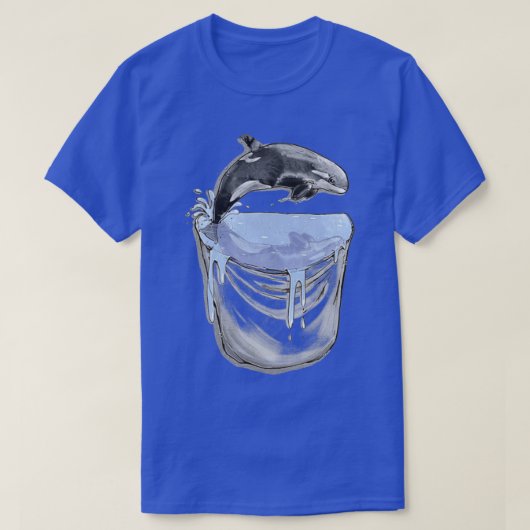 Orca in de zak met een derholle t-shirt (Design voorkant)