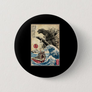 Orca in Japan Ronde Button 5,7 Cm