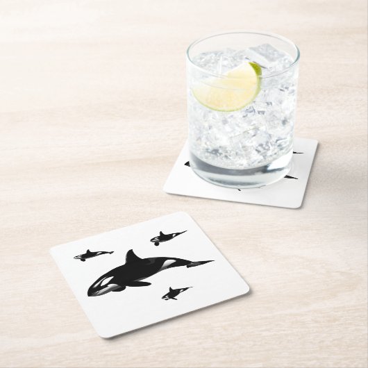 Orca Kartonnen Onderzetters (Insitu)