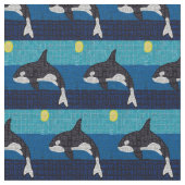 Orca - Katoenen Twill Stof (Close Up)