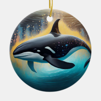 Orca Keramisch Ornament