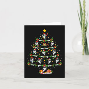 Orca Kerstboom Lichtjes Grappig Zee Dier Orca W Kaart
