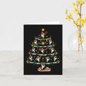 Orca Kerstboom Lichtjes Grappig Zee Dier Orca W Kaart (Gele Bloem)