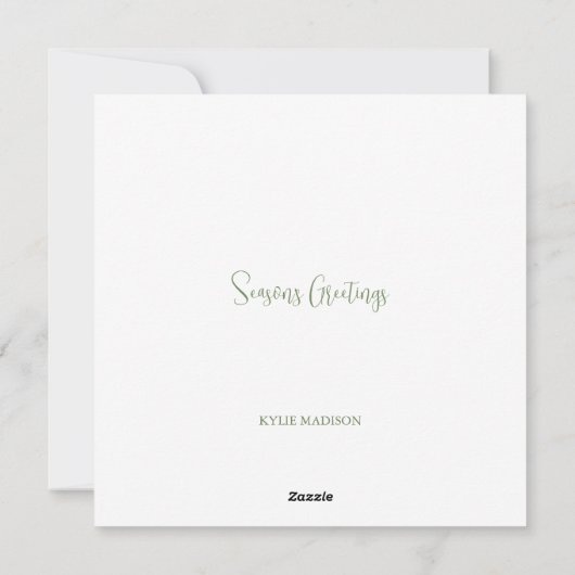 Orca Kerstfeestdag Kaart (Achterkant)