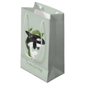 Orca Kerstfeestdag Kaart Klein Cadeauzakje (Voorkant Gekanteld)