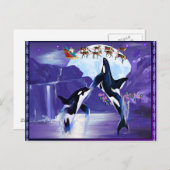 Orca Kerstmis Briefkaart (Voorkant / Achterkant)