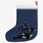 Orca Kerststaart Aangepersonaliseerde tankwalvis Grote Kerstsok (Achterkant)