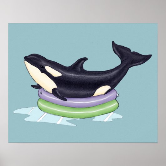 Orca kiddie pool poster (Voorkant)