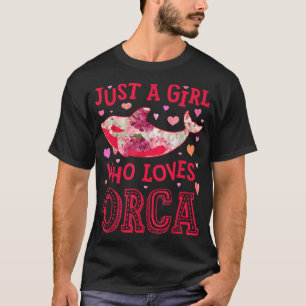 Orca Killer walt een meisje dat van Zee houdt T-shirt
