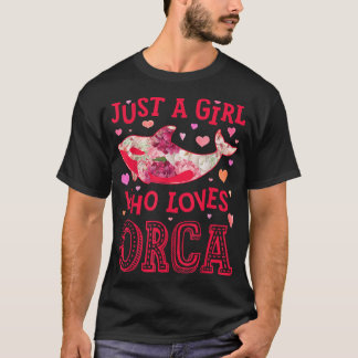 Orca Killer walt een meisje dat van Zee houdt T-shirt