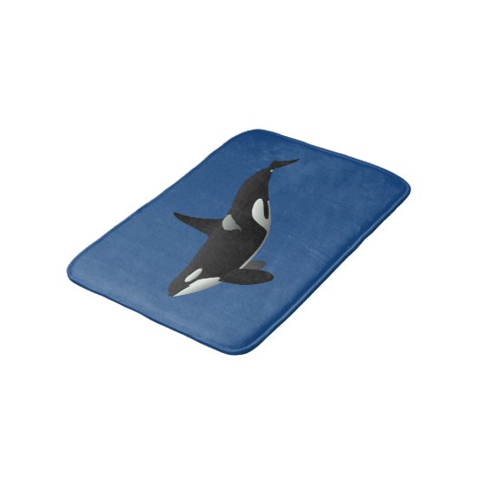 Orca Killer Whale Bath Mat (Gekanteld)