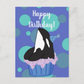 orca Killer Whale Birthday Briefkaart (Voorkant)