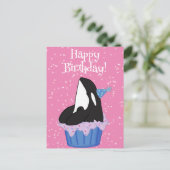  orca Killer Whale Birthday Briefkaart (Staand voorkant)