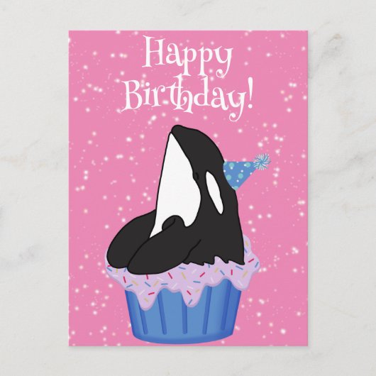  orca Killer Whale Birthday Briefkaart (Voorkant)