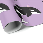 Orca Killer Whale Birthday Cadeaupapier (Rol Hoek)