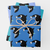 Orca Killer Whale Birthday Inpakpapier Vel (In situ)