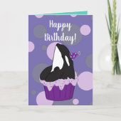  Orca Killer Whale Birthday Kaart (Voorkant)
