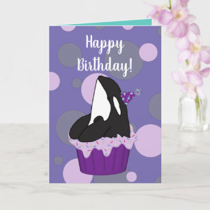  Orca Killer Whale Birthday Kaart