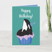  Orca Killer Whale Birthday Kaart (Voorkant)