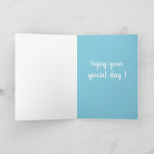  orca Killer Whale Birthday Kaart (Binnen)