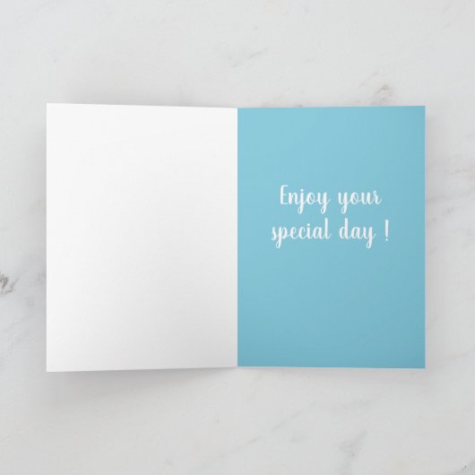  orca Killer Whale Birthday Kaart (Binnen)