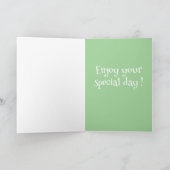  orca Killer Whale Birthday Kaart (Binnen)