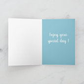 orca Killer Whale Birthday Kaart (Binnen)