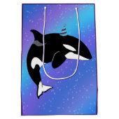  orca Killer Whale Birthday Medium Cadeauzakje (Achterkant)