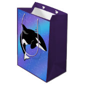  orca Killer Whale Birthday Medium Cadeauzakje (Achterkant Gekanteld)