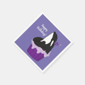 Orca Killer Whale Birthday Napkins Servet (Hoek)