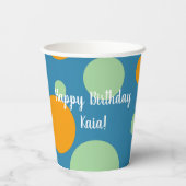 Orca Killer Whale Birthday Papieren Bekers (Achterkant)