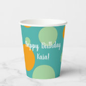 Orca Killer Whale Birthday Papieren Bekers (Achterkant)