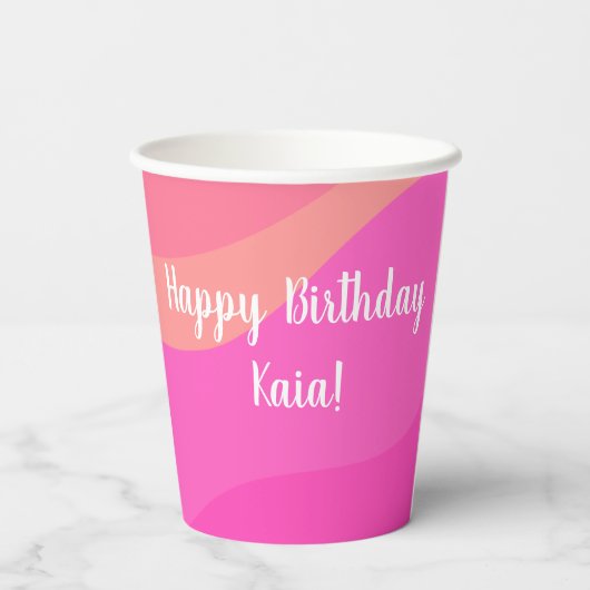  orca Killer Whale Birthday Papieren Bekers (Achterkant)