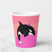  orca Killer Whale Birthday Papieren Bekers (Voorkant)