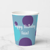 Orca Killer Whale Birthday Papieren Bekers (Achterkant)