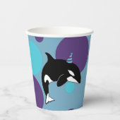 Orca Killer Whale Birthday Papieren Bekers (Voorkant)