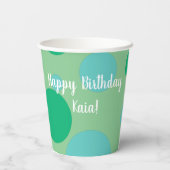 orca Killer Whale Birthday Papieren Bekers (Achterkant)