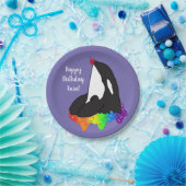  orca Killer Whale Birthday Papieren Bordje (Feest)