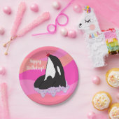orca Killer Whale Birthday Papieren Bordje (Feest)