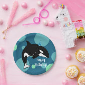  orca Killer Whale Birthday Papieren Bordje (Feest)