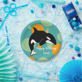 Orca Killer Whale Birthday Papieren Bordje (Feest)