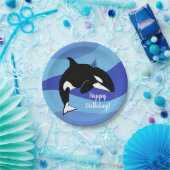  orca Killer Whale Birthday Papieren Bordje (Feest)